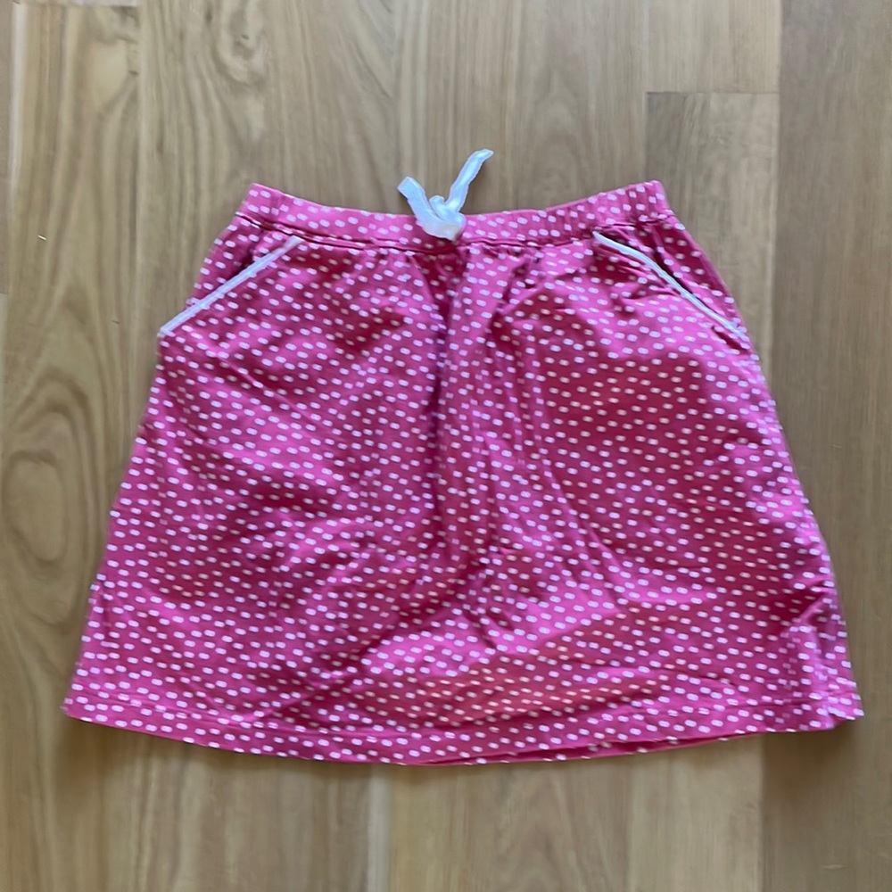 Hanna Anderson polka dot mini skirt